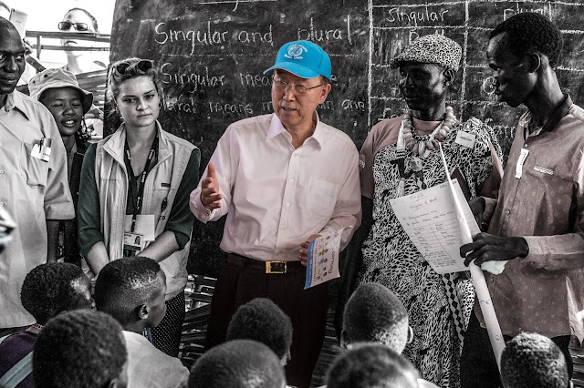 Secretary-General Ban Ki-moon visited South Sudan