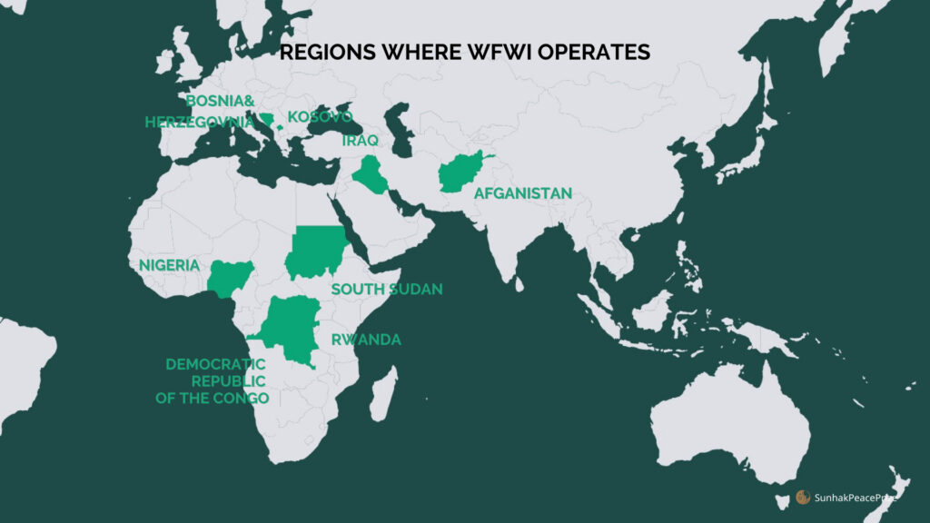 Regions where WfWI operates